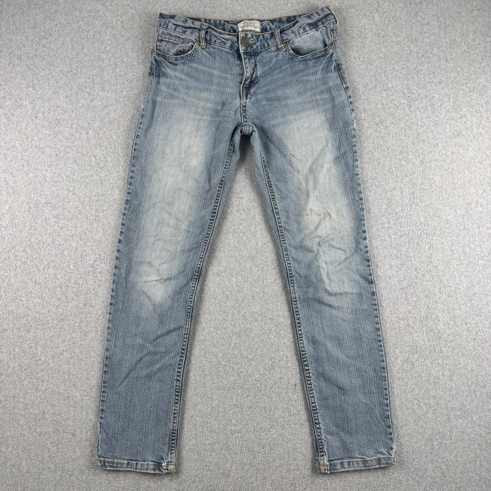 Aeropostale Jeans Women 5/6 Blue Bayla Skinny Short Denim Casual Stretch